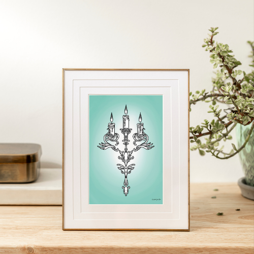 Print Chandelier A5